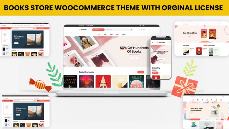 Books Store WooCommerce Theme with Orginal License